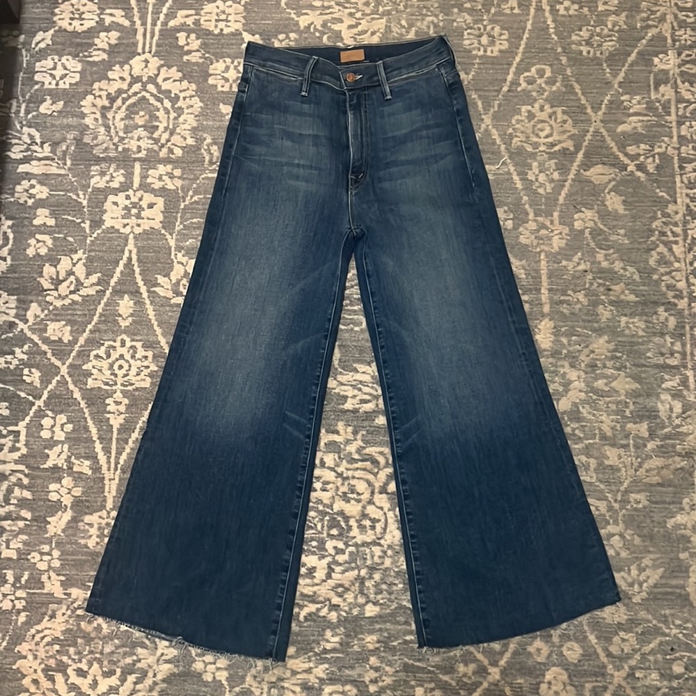 Mother Swooner High Roller High Rise Wide Leg Jean
